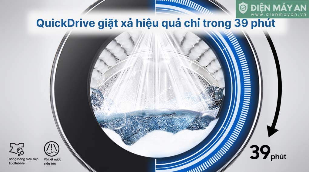 Máy Giặt Cửa Trước Samsung Inverter 10kg WW10TP44DSB/SV